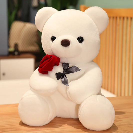 Cute Rose Bear Plush Toy