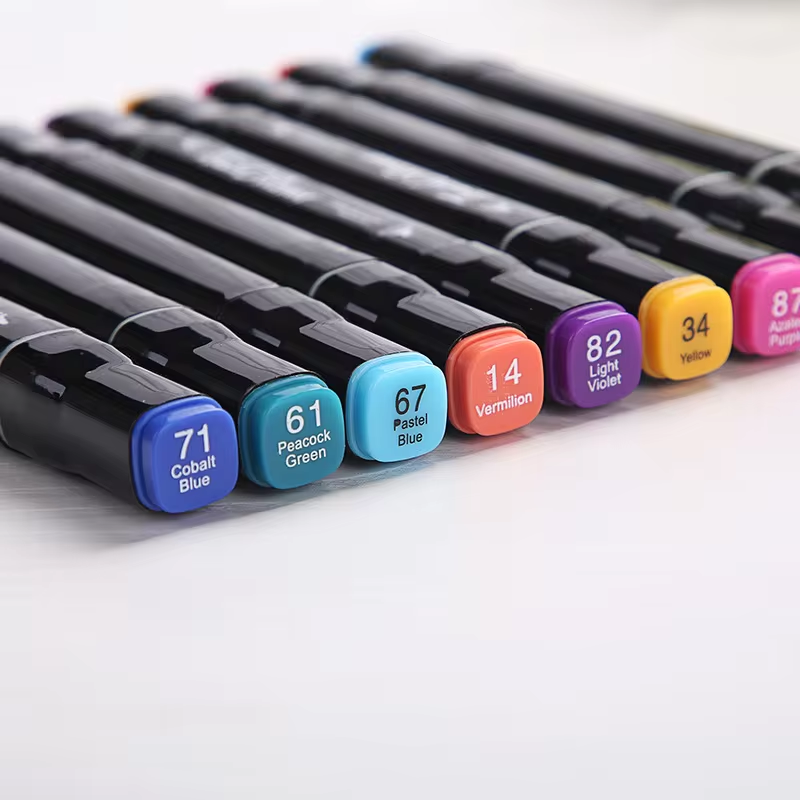 Mr Bonch | Dual Head Marker Set | Markers in Pouch Set | Available in 24, 36, 48, 60 or 80 piece set stationery