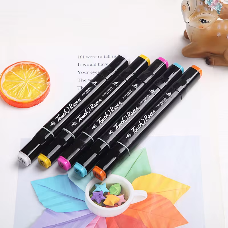 Mr Bonch | Dual Head Marker Set | Markers in Pouch Set | Available in 24, 36, 48, 60 or 80 piece set stationery
