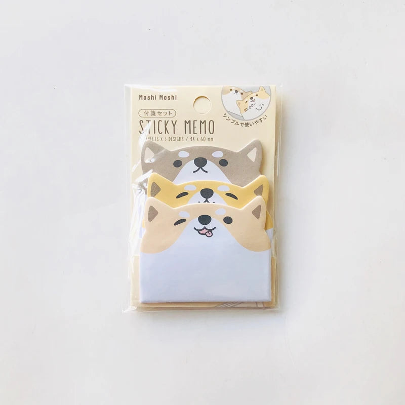 Cartoon Sticky Notes Kawaii Penguin Pig Bear Cat Memo Pads Sticker