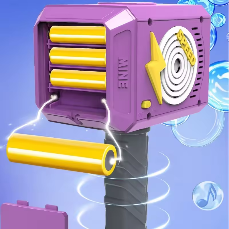 WannaBubbles | Automatic Hammer Bubble Toy | Bubble Blower comes with Bubble Solution