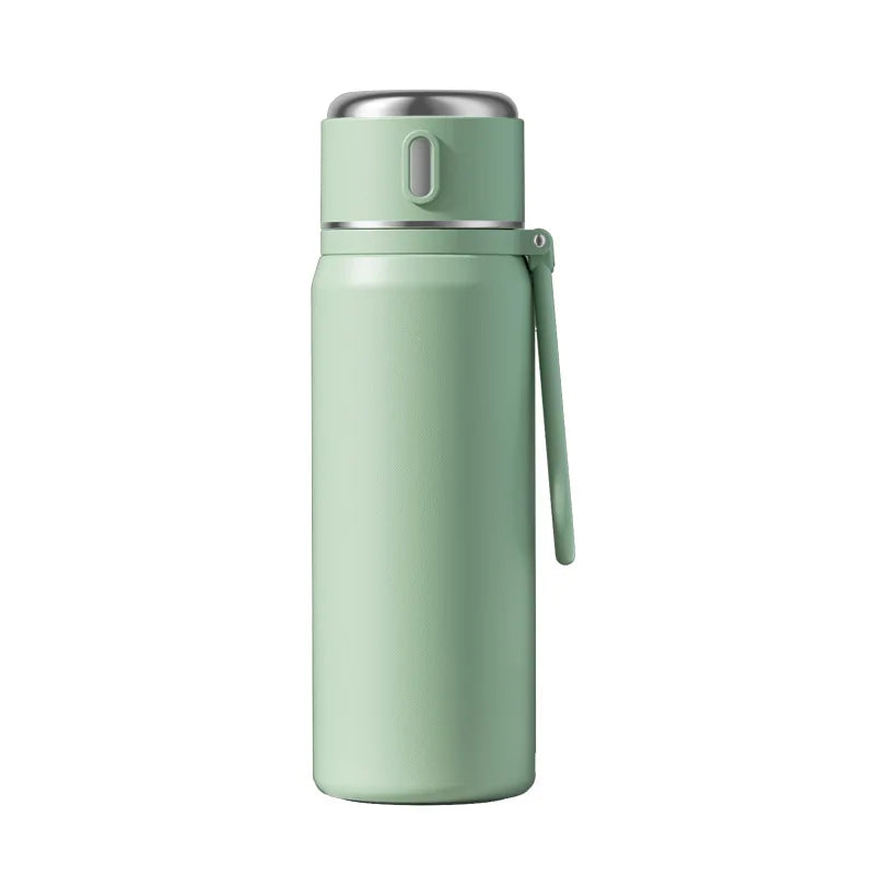 Stainless Steel Thermos Cup with tea cup