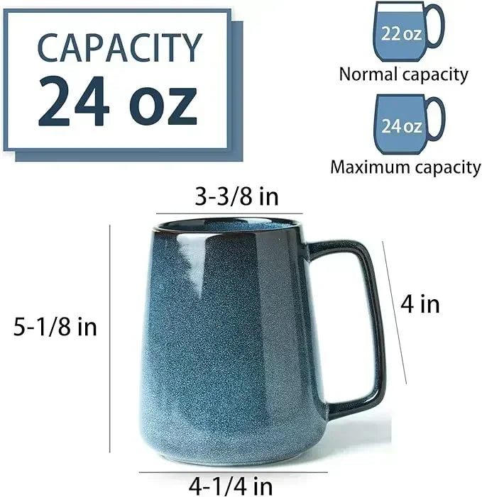 Large 24OZ 700ML Ceramic Coffee Mugs