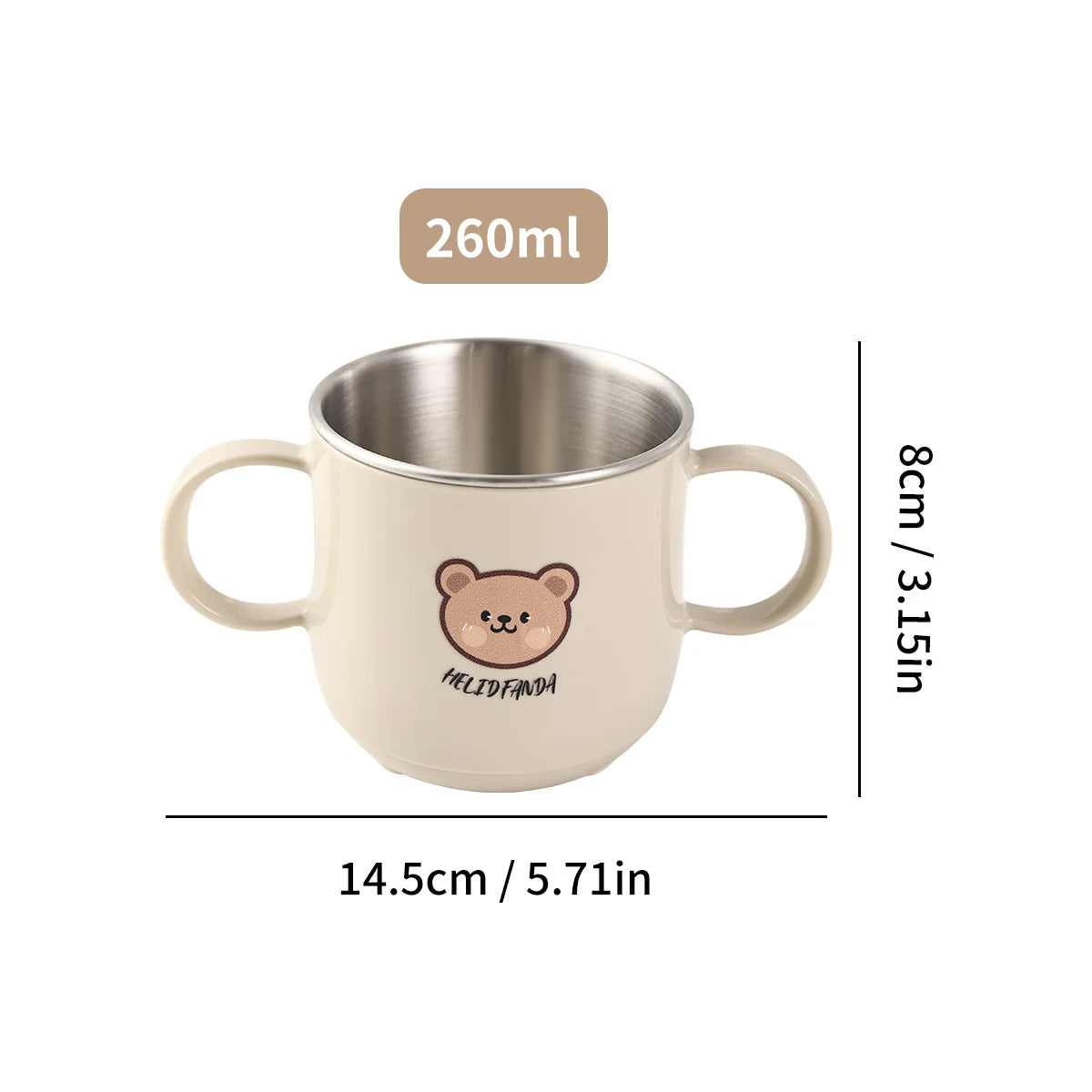 Cute Double Wall Milk Coffee Cup