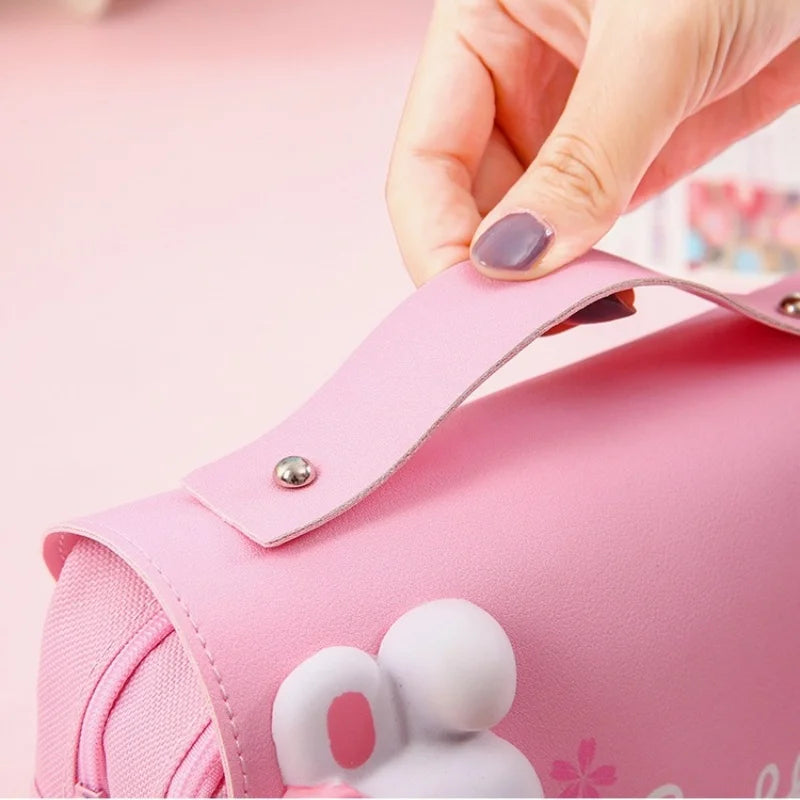 3D Kawaii Pencil Case Girls Decompression Pen Pouch