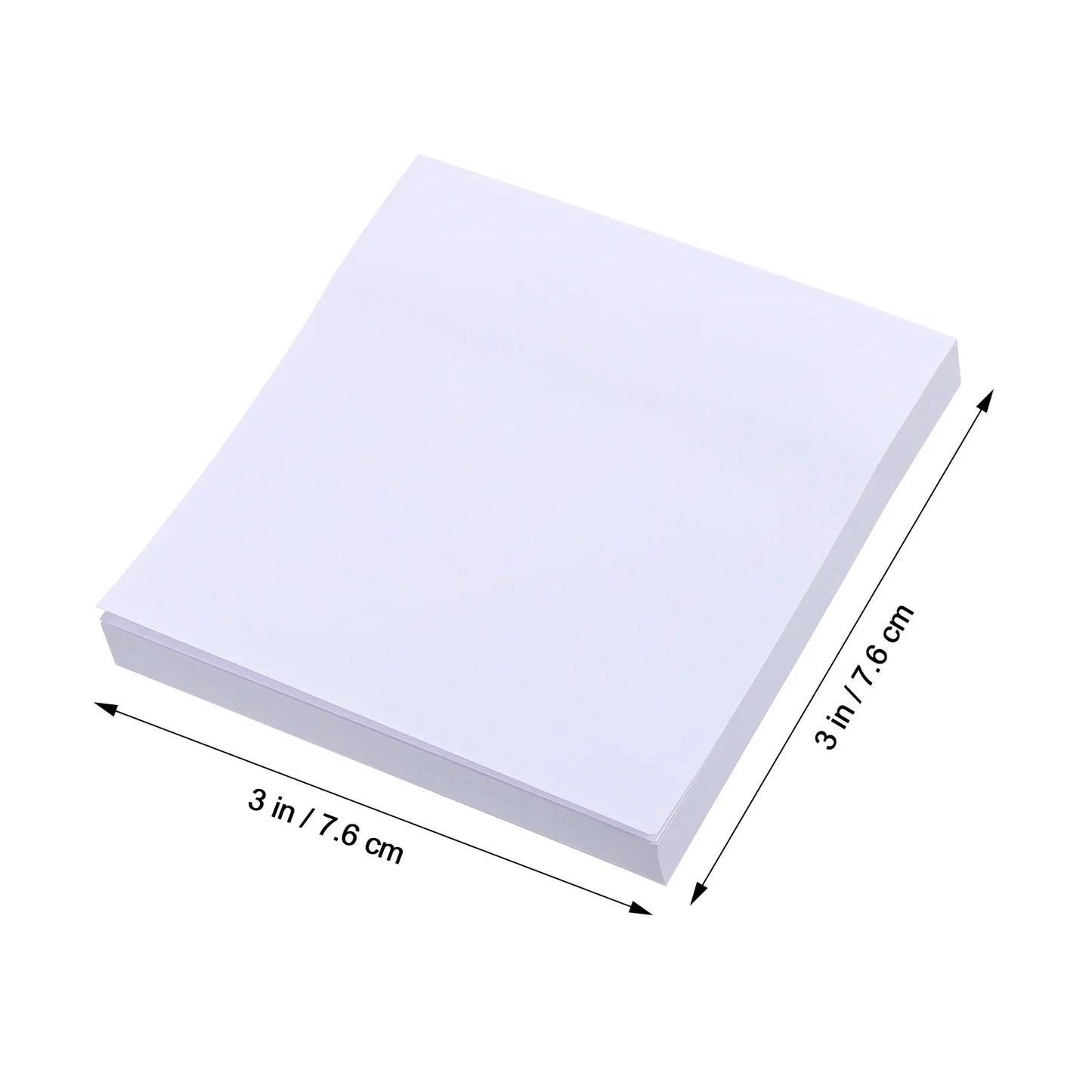 3 Pcs Student Stationery White Sticky Notes