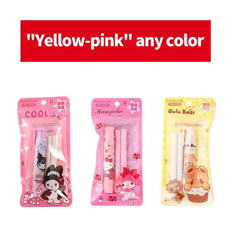 Cartoon Retractable Press Eraser