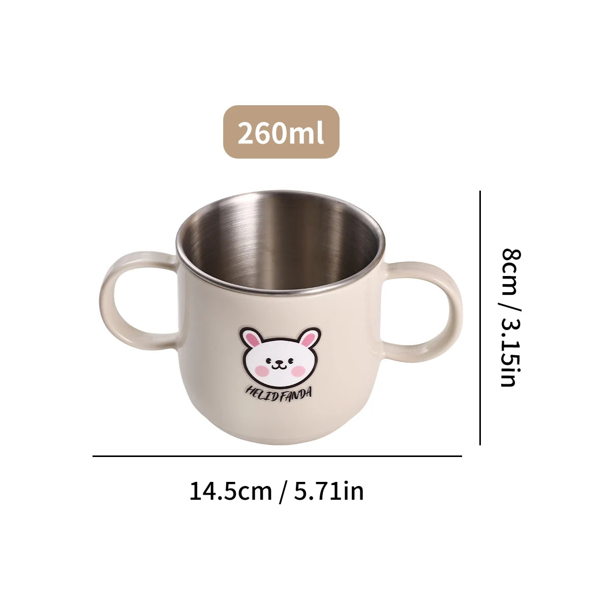 Cute Double Wall Milk Coffee Cup