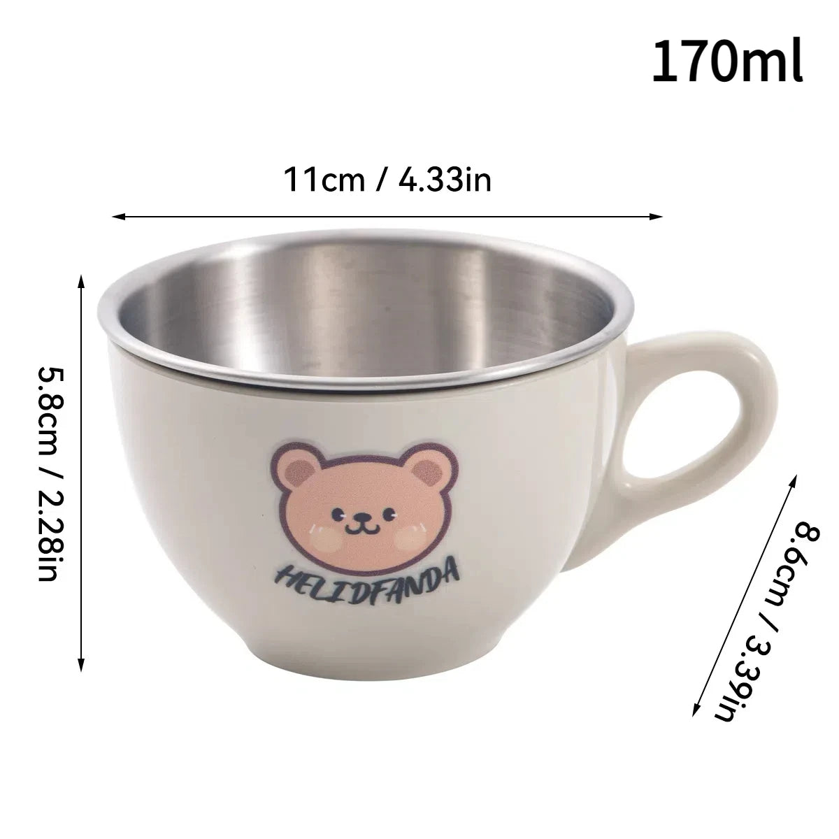 Cute Double Wall Milk Coffee Cup