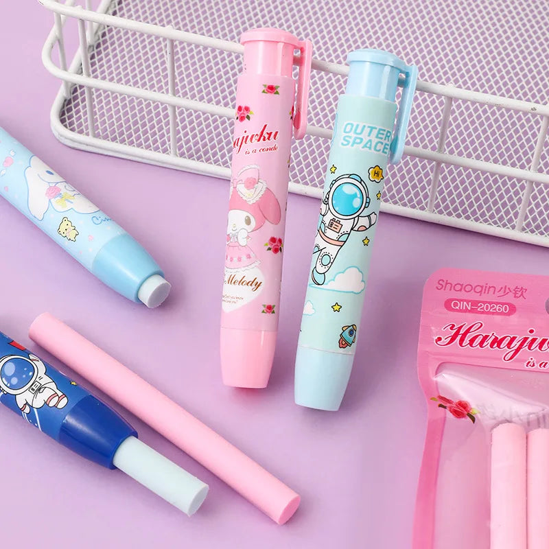 Cartoon Retractable Press Eraser