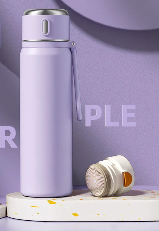 Stainless Steel Thermos Cup with tea cup