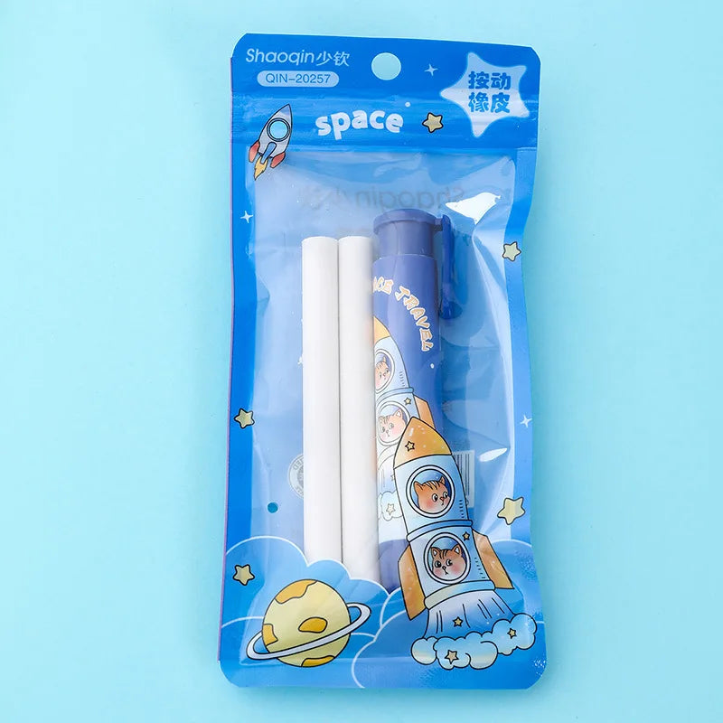 Cartoon Retractable Press Eraser