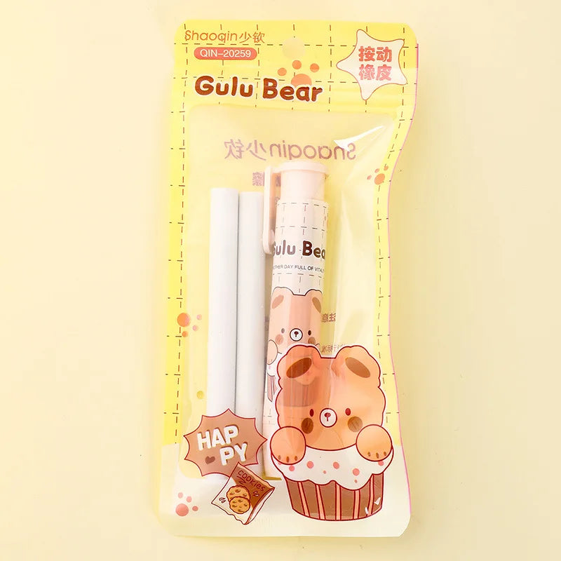 Cartoon Retractable Press Eraser