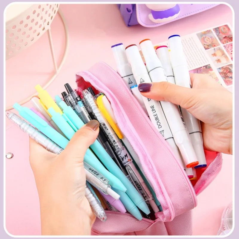 3D Kawaii Pencil Case Girls Decompression Pen Pouch