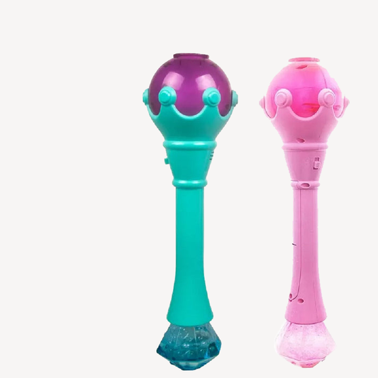 [SG] Wanna Bubbles Princess Wand Bubble Bower Set | Bubble Blower for children comes with 4oz/118ml Bubble Solution