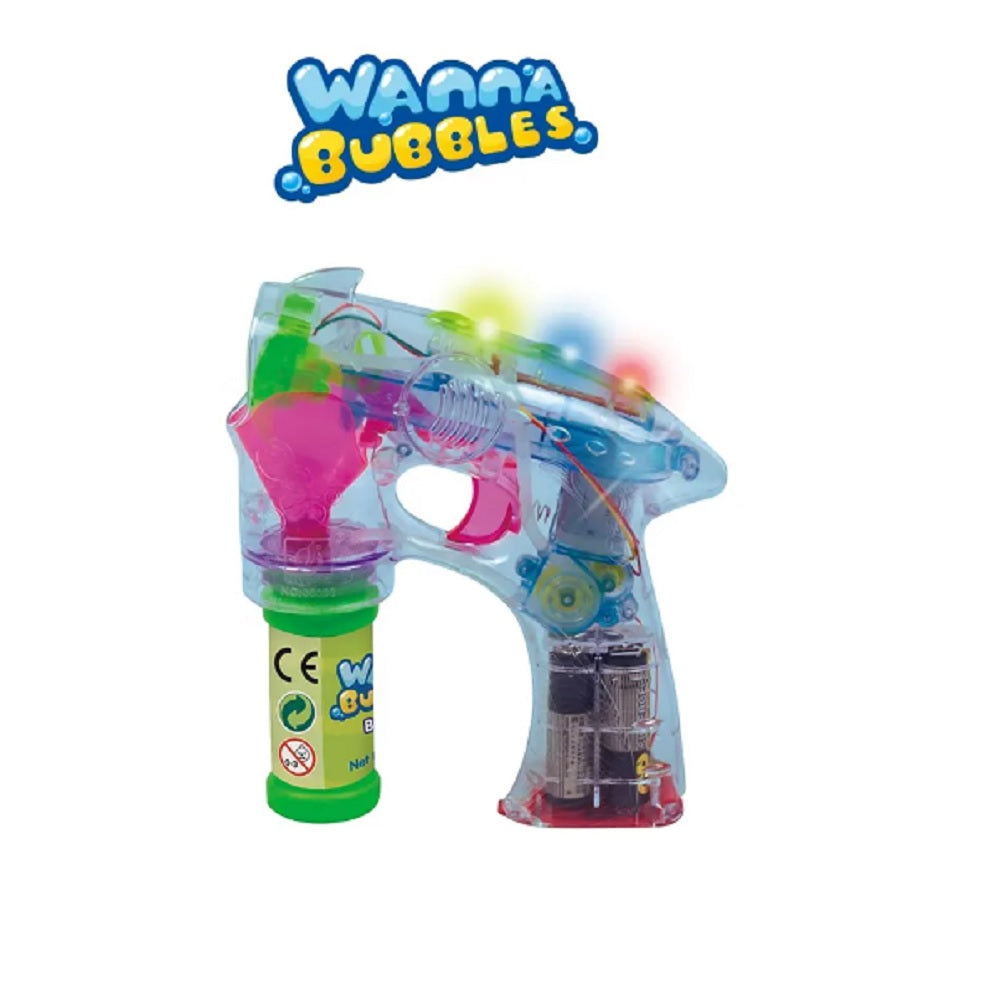 [SG] Wanna Bubbles | Bubble Blaster Set | No Battery required | 2oz/50ml Bubble Solution Included