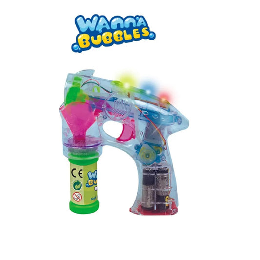 [SG] Wanna Bubbles Battery Operated Bubble Blaster Set | Bubble Gun for children comes with 2oz/56ml Bubble Solution