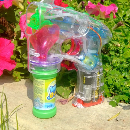 [SG] Wanna Bubbles | Bubble Blaster Set | No Battery required | 2oz/50ml Bubble Solution Included