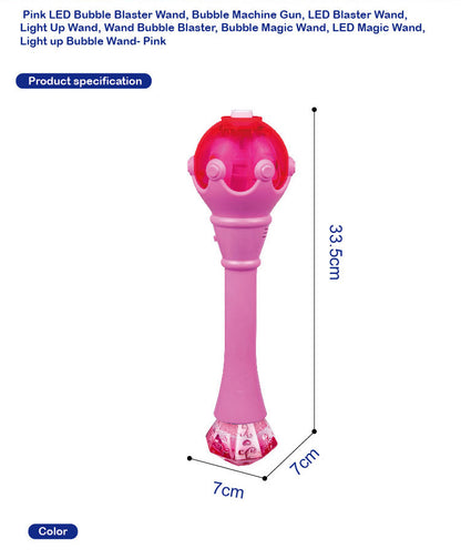 [SG] Wanna Bubbles Princess Wand Bubble Bower Set | Bubble Blower for children comes with 4oz/118ml Bubble Solution