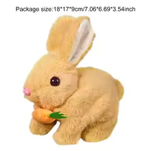 [SG] Cute Bunny Rabbit With Carrot Toy Squeaking Toy Running Toy