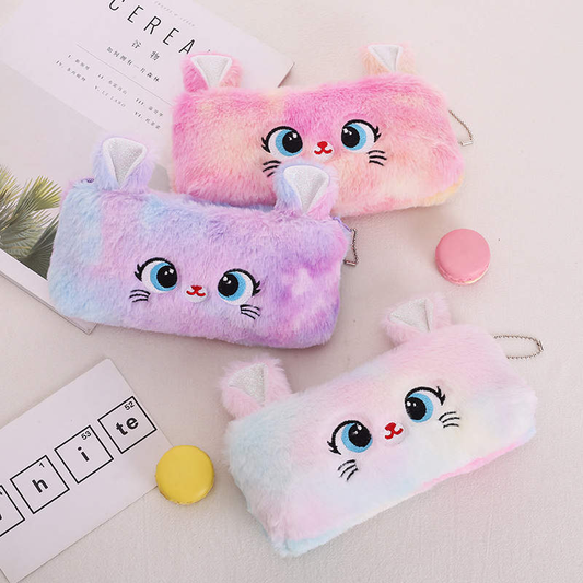 MrBonch | Plush Cat Pencil Case | Stationery Pencil Holder | Cute Pencil case