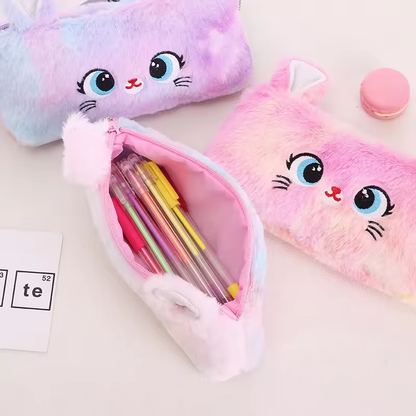 MrBonch | Plush Cat Pencil Case | Stationery Pencil Holder | Cute Pencil case