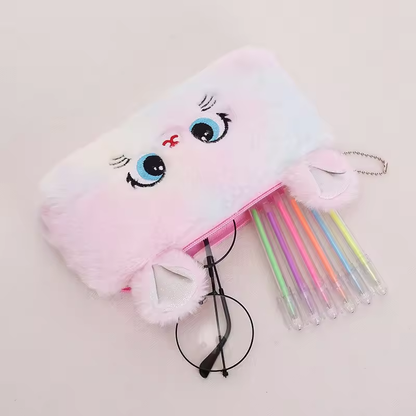 MrBonch | Plush Cat Pencil Case | Stationery Pencil Holder | Cute Pencil case