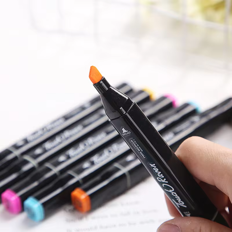 Mr Bonch | Dual Head Marker Set | Markers in Pouch Set | Available in 24, 36, 48, 60 or 80 piece set stationery