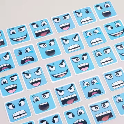 MrBonch | Face Block Game | Wooden Expressions Matching Block Puzzle Educational Games STEM