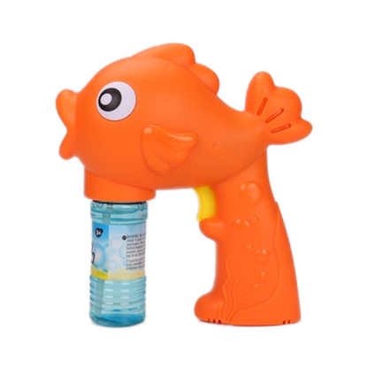 [SG] Wanna Bubbles | SHARK / GOLD FISH BUBBLE BLASTER | 2oz/56ml Bubble Solution Included
