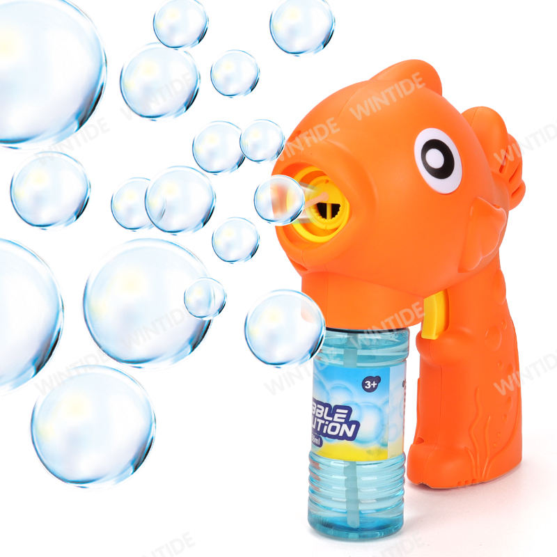 [SG] Wanna Bubbles | SHARK / GOLD FISH BUBBLE BLASTER | 2oz/56ml Bubble Solution Included