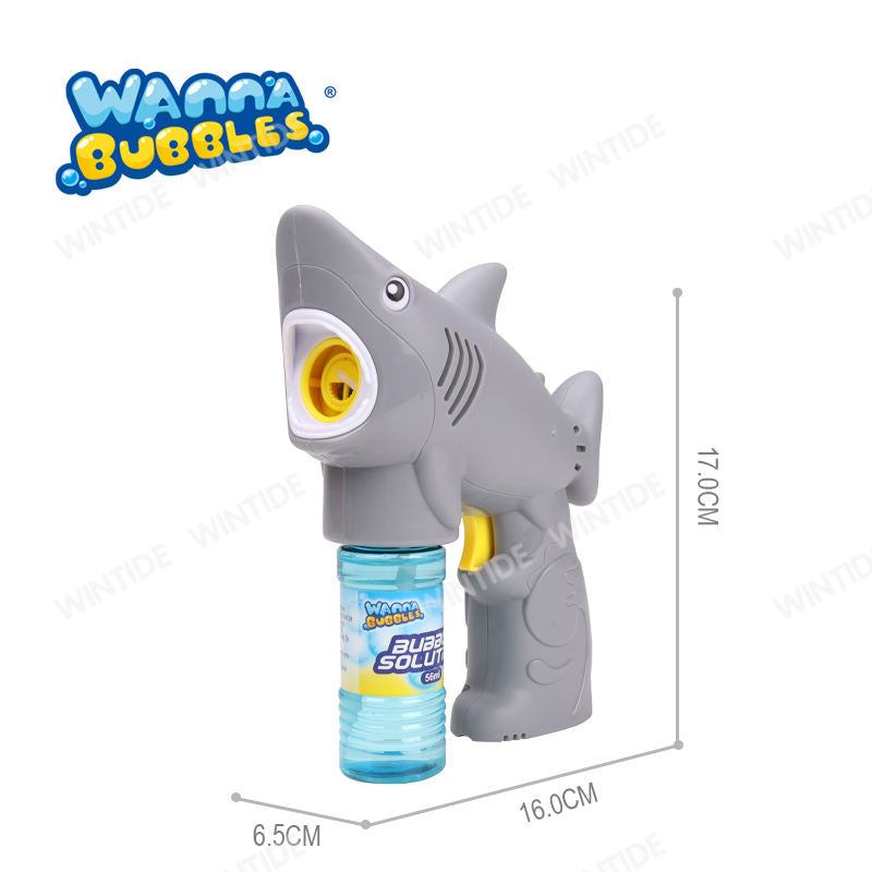 [SG] Wanna Bubbles | SHARK / GOLD FISH BUBBLE BLASTER | 2oz/56ml Bubble Solution Included