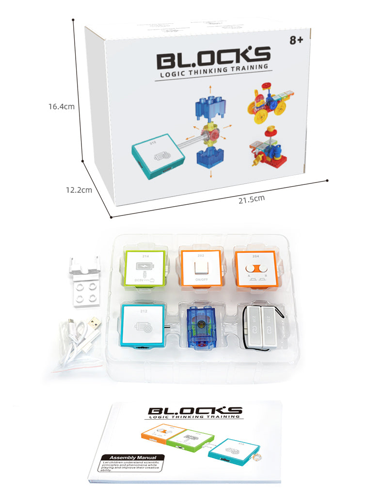 [SG] Mr Bonch STEM 6 Axis Power Set - 6 Block Modules | Battery included | For Children above 8 Years old |