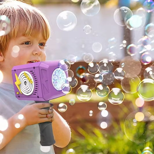 WannaBubbles | Automatic Hammer Bubble Toy | Bubble Blower comes with Bubble Solution