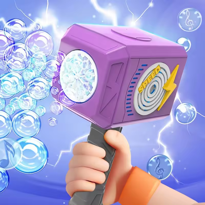 WannaBubbles | Automatic Hammer Bubble Toy | Bubble Blower comes with Bubble Solution