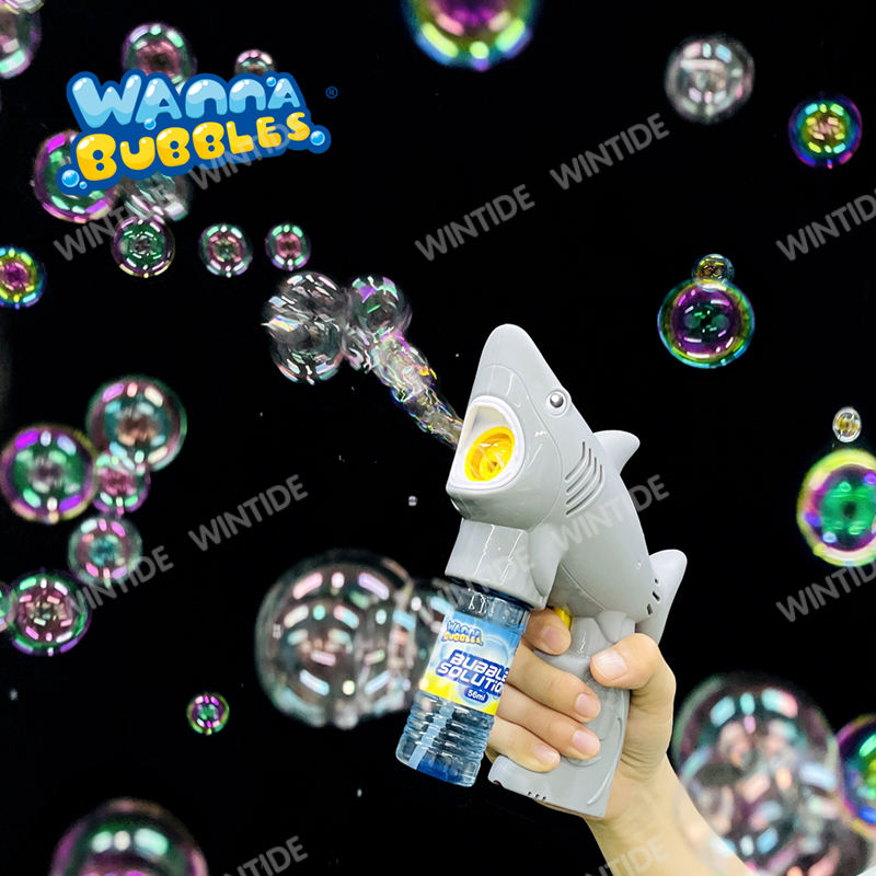[SG] Wanna Bubbles | SHARK / GOLD FISH BUBBLE BLASTER | 2oz/56ml Bubble Solution Included