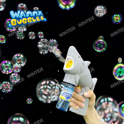 [SG] Wanna Bubbles | SHARK / GOLD FISH BUBBLE BLASTER | 2oz/56ml Bubble Solution Included