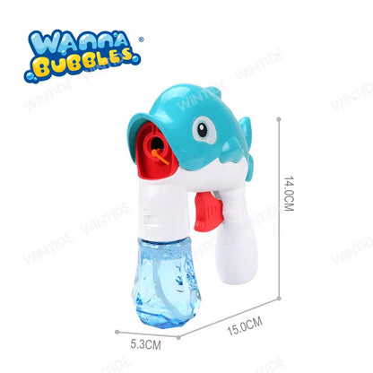 [SG] Wanna Bubbles | Bubble Blaster Set | No Battery required | 2oz/50ml Bubble Solution Included