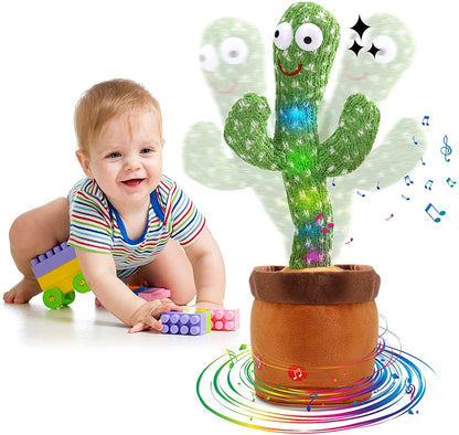 [SG] Mr Bonch Dancing Cactus Toy with LED Lights | Recordable Mic with Cute voice playback | 120 Songs