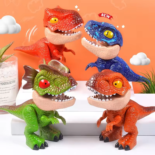 MrBonch | 5 In 1 Dinosaur School Supplies | Pencil Eraser Sharpener Ruler Stapler Set | Stationery