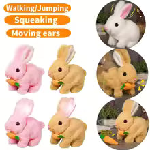 [SG] Cute Bunny Rabbit With Carrot Toy Squeaking Toy Running Toy