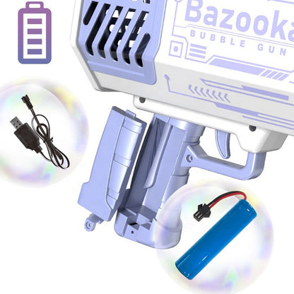 Mr Bonch Bubble guns comes with rechargeable battery and charger