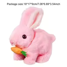 [SG] Cute Bunny Rabbit With Carrot Toy Squeaking Toy Running Toy