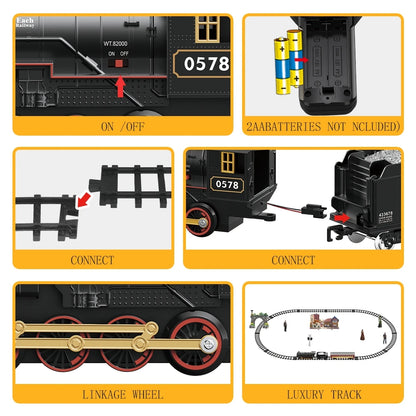 RC Train Toys Simulation Train Remote Control