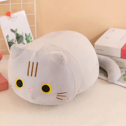 Cat Toy Soft Cute Brown Stuffed Animal Cat Pillow