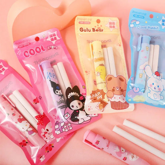Cartoon Retractable Press Eraser