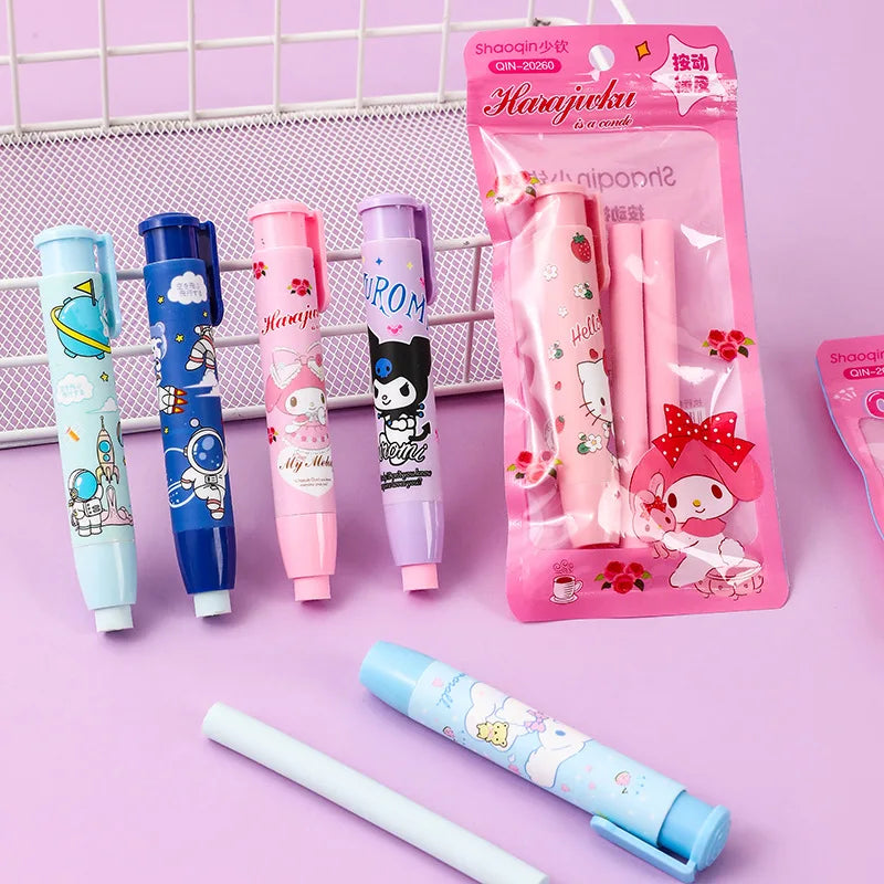 Cartoon Retractable Press Eraser