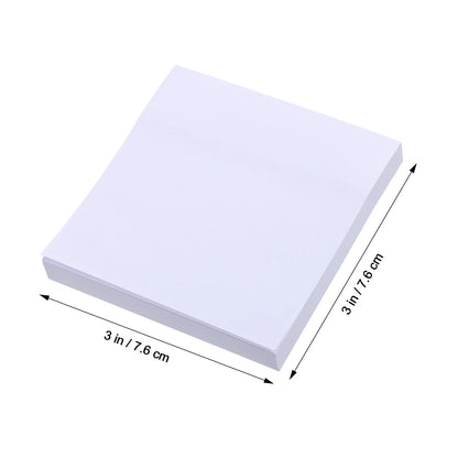 3 Pcs Student Stationery White Sticky Notes