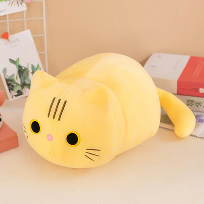 Cat Toy Soft Cute Brown Stuffed Animal Cat Pillow