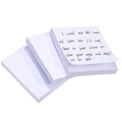 3 Pcs Student Stationery White Sticky Notes
